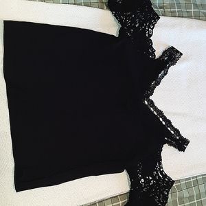 Off the shoulder lace shirt